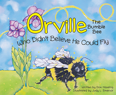 Illustrated book cover of Orville the bumblebee